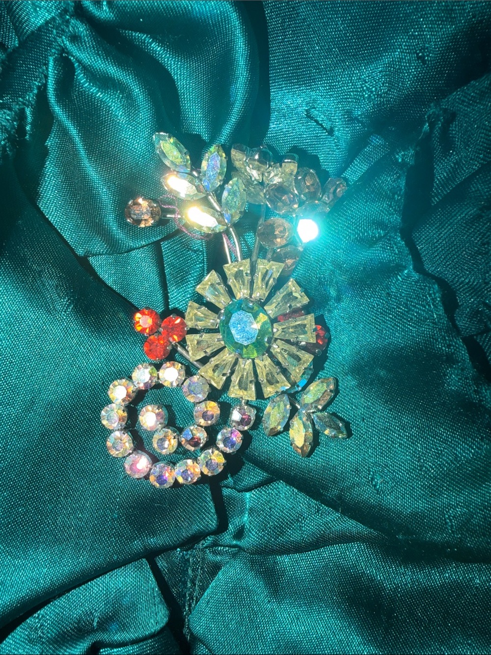 Beautiful Jeweled Brooch